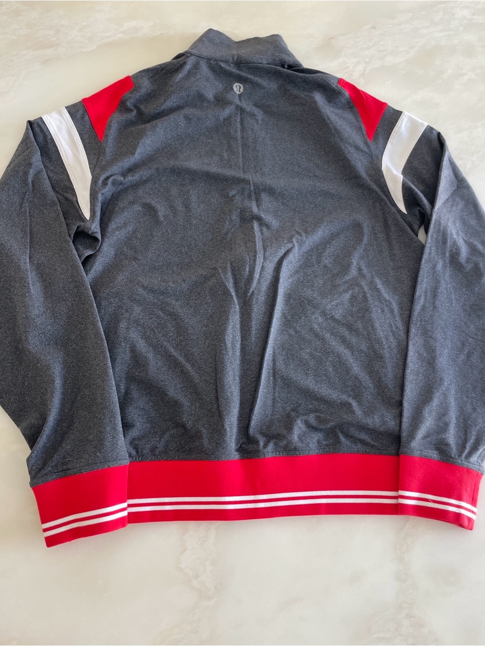 Lululemon Athletica Mens Grey Zip Front Performance Track Jacket -Size XL - Picture 2 of 4